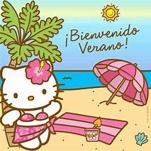 Image result for Hello Kitty Tropical Wallpaper
