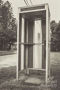 Image result for Black White Vintage Phonebooth