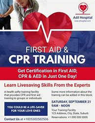 Image result for CPR Training Classes Flyer