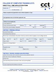 Image result for Computer Institute Form Sample Template