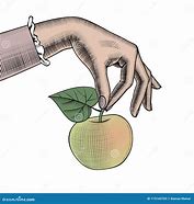 Image result for Hand with Apple Drawing