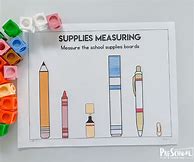 Image result for Measurement Worksheet for Preschool