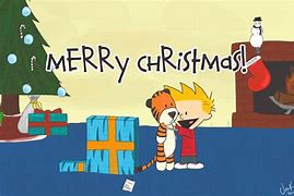 Image result for Calvin and Hobbes Christmas Cards