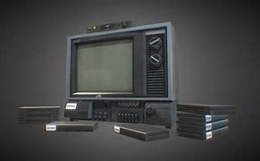 Image result for 3D Model of a VCR TV
