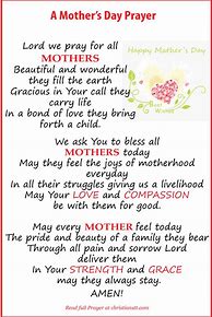 Image result for Mother's Day Prayer
