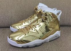 Image result for Air Jordan 6 Gold