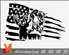Image result for Fishing American Flag SVG
