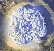 Image result for Hunga Tonga Eruption From Space