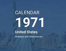Image result for 1971 Year in America
