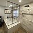 Image result for Glass Shower Partition Frameless