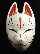 Image result for Anime Cultural Face Mask Kitsune