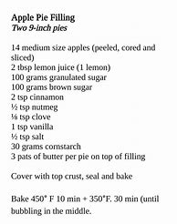 Image result for Pancake Mix Apple Pie Filling