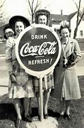 Image result for Vintage Coca-Cola Signs with Girls