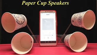 Image result for Sound Vibrates Paper/Cup Phone