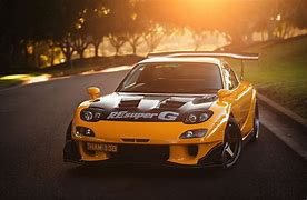 Image result for Yellow FD RX7
