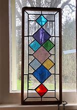 Image result for Hanging Stained Glass Designs Window Treatments