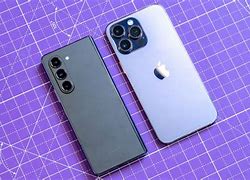 Image result for Galaxy Z-Fold 5 vs iPhone 14 Pro Max