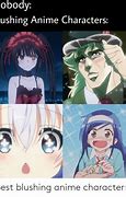 Image result for Anime Blushing Meme