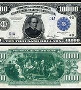 Image result for 10000 Bill Us Currency
