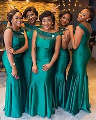 Image result for Champagne Satin Bridesmaid Dress