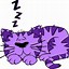 Image result for Purple Cat Cartoon