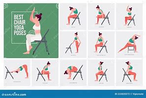 Image result for Chair Yoga Poses Clip Art