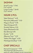 Image result for Sashimi Nigiri Menu Poster