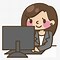 Image result for Computer Girl Cartoon