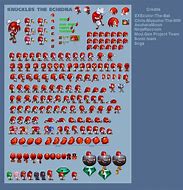 Image result for Knuckles Sprites