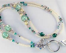 Image result for Beaded Lanyards for Badge Holders