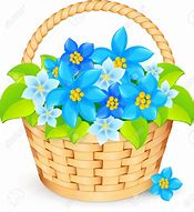 Image result for She Fill the Basket with Flowers Cartoon