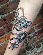 Image result for Puzzle Piece Lock and Key Tattoo