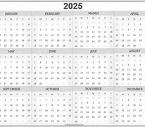 Image result for 2025 Calendar Printable PDF