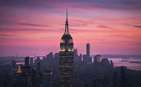 Image result for New York City Buildings Sunset