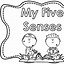 Image result for 5 senses coloring pages