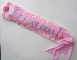 Image result for 3D Birthday Girl Sash