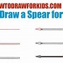 Image result for Spear Head Drawing