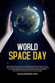 Image result for World Space Week Poster