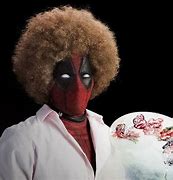 Image result for Deadpool Dressed as Bob Ross