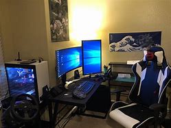 Image result for L-Desk Gaming Setup