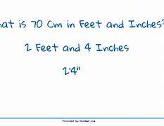 Image result for 70 Cm to FT
