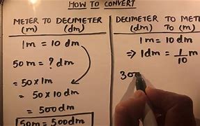 Image result for How Many Decimeters in a Meter