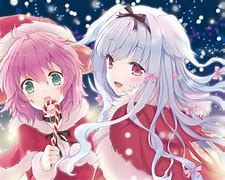 Image result for Christmas Anime Kawaii Girl