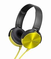 Image result for Sony Yellow Earphones