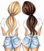Image result for Tall and Short Best Friend Drawings