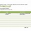 Image result for Elegant Price List Blank Template