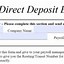Image result for Employee Direct Deposit Form Run Powered by ADP