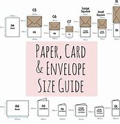 Image result for Envelope Sizes Chart Inches