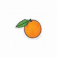 Image result for Aesthetic Orange Sticker Cute