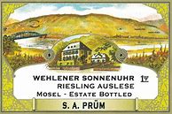 Image result for S A Prum Wehlener Sonnenuhr Riesling Auslese